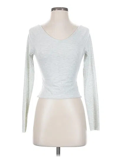 Pre-owned Shein Long Sleeve T-shirt In Silver