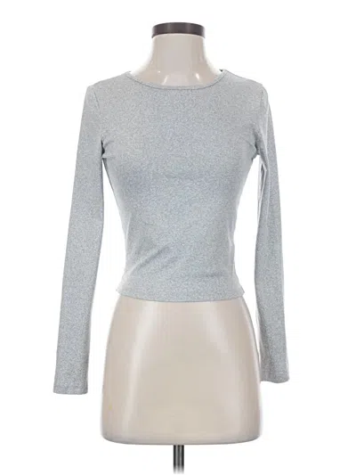 Pre-owned Shein Long Sleeve T-shirt In Silver