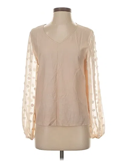 Pre-owned Shein Long Sleeve T-shirt In Tan