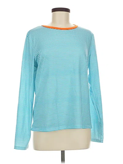Pre-owned Shein Long Sleeve T-shirt In Teal
