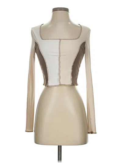 Pre-owned Shein Long Sleeve T-shirt In White