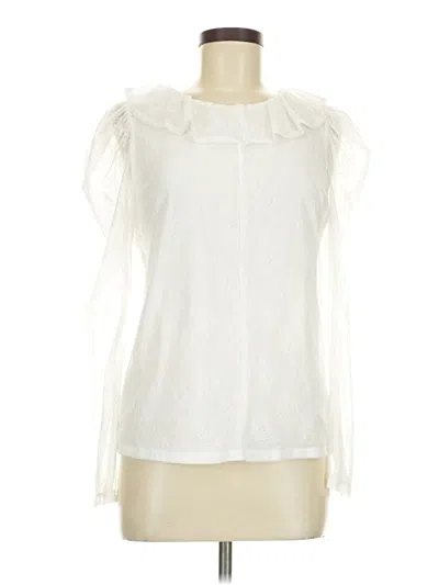 Pre-owned Shein Long Sleeve T-shirt In White