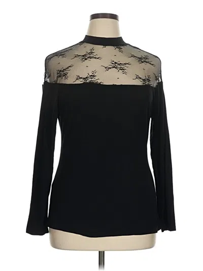 Pre-owned Shein Long Sleeve Turtleneck In Black