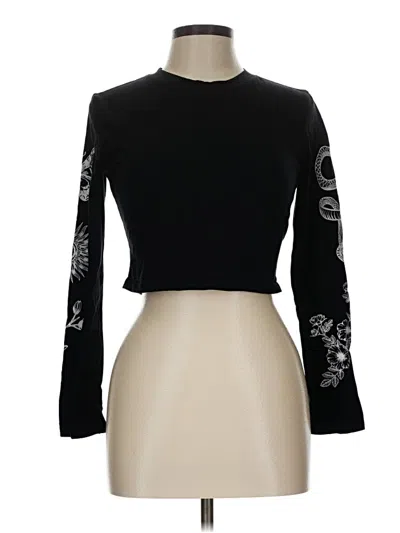 Pre-owned Shein Long Sleeve Turtleneck In Black