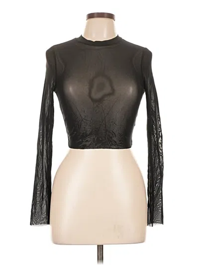 Pre-owned Shein Long Sleeve Turtleneck In Black
