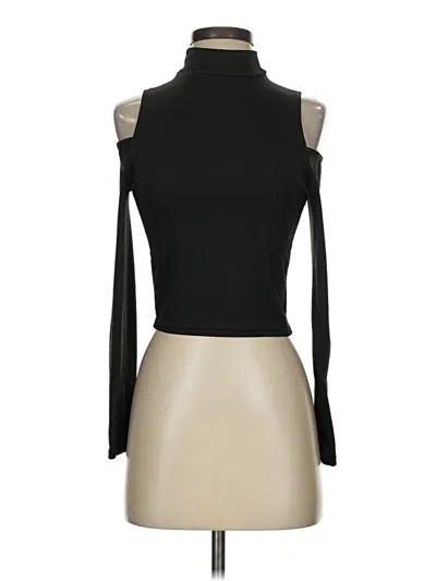 Pre-owned Shein Long Sleeve Turtleneck In Black