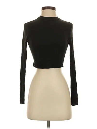 Pre-owned Shein Long Sleeve Turtleneck In Black