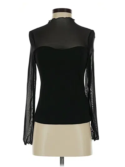 Shein Long Sleeve Turtleneck In Black