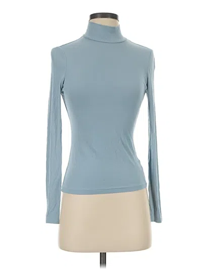 Pre-owned Shein Long Sleeve Turtleneck In Blue