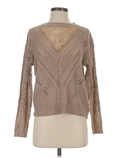 Pre-owned Shein Long Sleeve Turtleneck In Brown