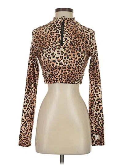 Pre-owned Shein Long Sleeve Turtleneck In Brown