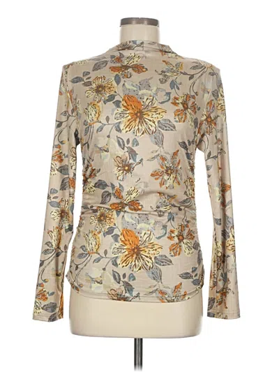 Pre-owned Shein Long Sleeve Turtleneck In Gold