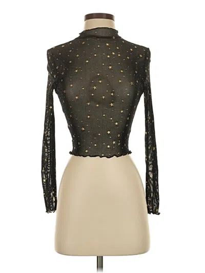 Pre-owned Shein Long Sleeve Turtleneck In Gold
