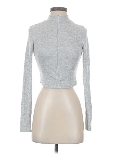 Pre-owned Shein Long Sleeve Turtleneck In Gray