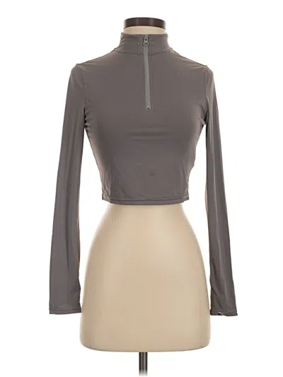 Pre-owned Shein Long Sleeve Turtleneck In Gray