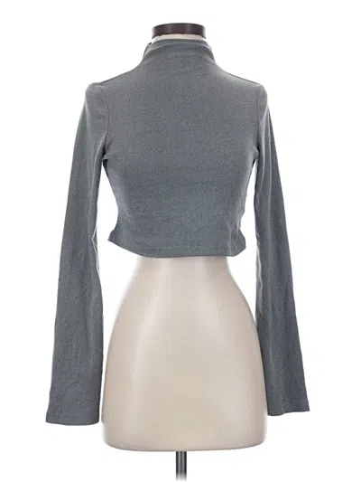 Pre-owned Shein Long Sleeve Turtleneck In Gray