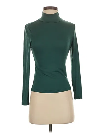 Pre-owned Shein Long Sleeve Turtleneck In Green