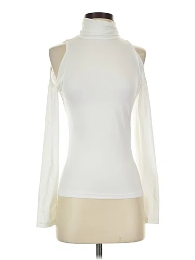 Pre-owned Shein Long Sleeve Turtleneck In Ivory