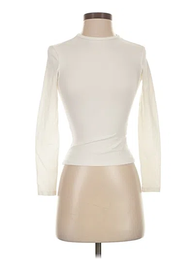 Pre-owned Shein Long Sleeve Turtleneck In Ivory