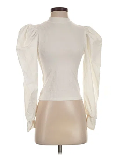 Pre-owned Shein Long Sleeve Turtleneck In Ivory