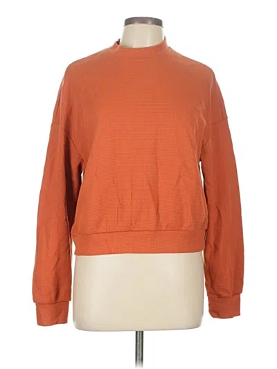 Pre-owned Shein Long Sleeve Turtleneck In Orange