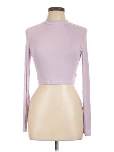Pre-owned Shein Long Sleeve Turtleneck In Purple