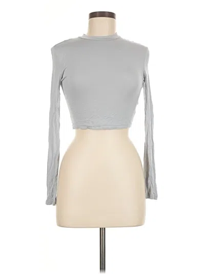 Pre-owned Shein Long Sleeve Turtleneck In Silver