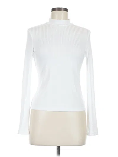 Pre-owned Shein Long Sleeve Turtleneck In White