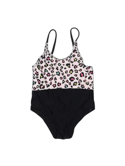 Pre-owned Shein Kids' One Piece Swimsuit In Black