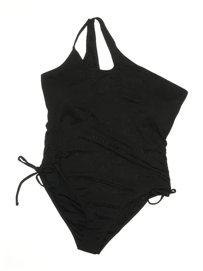 Pre-owned Shein One Piece Swimsuit In Black