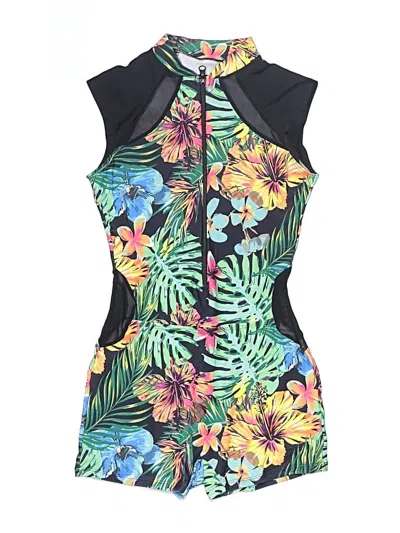 Pre-owned Shein One Piece Swimsuit In Black