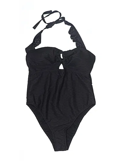 Pre-owned Shein One Piece Swimsuit In Black