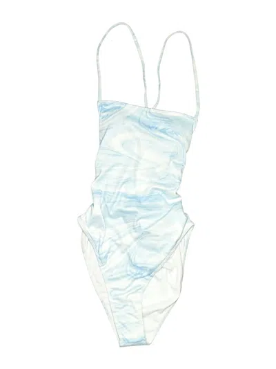 Pre-owned Shein One Piece Swimsuit In Blue
