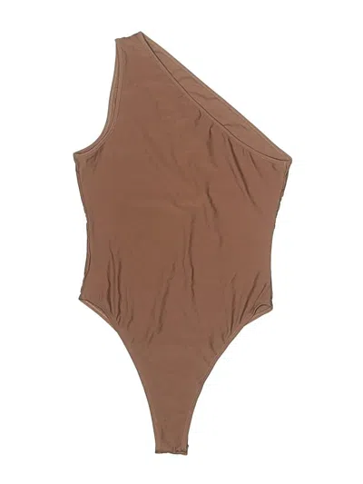 Pre-owned Shein One Piece Swimsuit In Brown