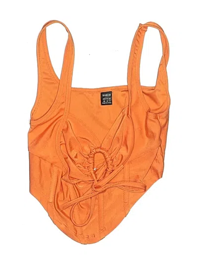Pre-owned Shein One Piece Swimsuit In Orange