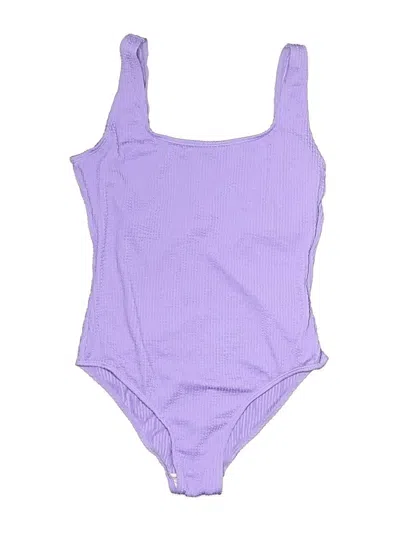 Pre-owned Shein One Piece Swimsuit In Purple