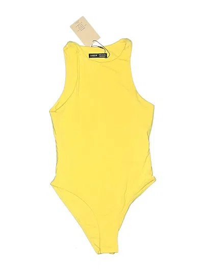 Shein One Piece Swimsuit In Yellow