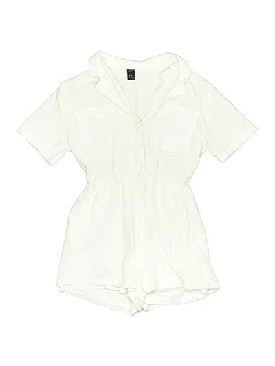 Pre-owned Shein Overall Shorts In White