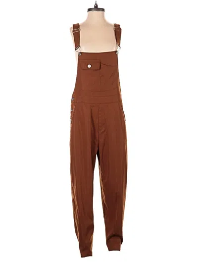 Pre-owned Shein Overalls In Tan