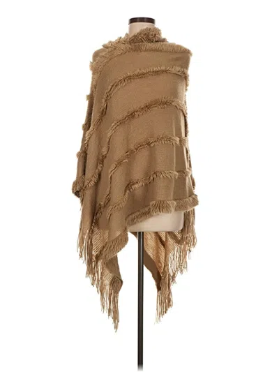 Pre-owned Shein Poncho In Brown