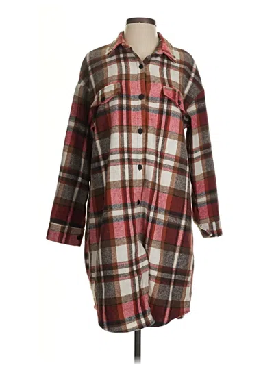 Pre-owned Shein Poncho In Brown