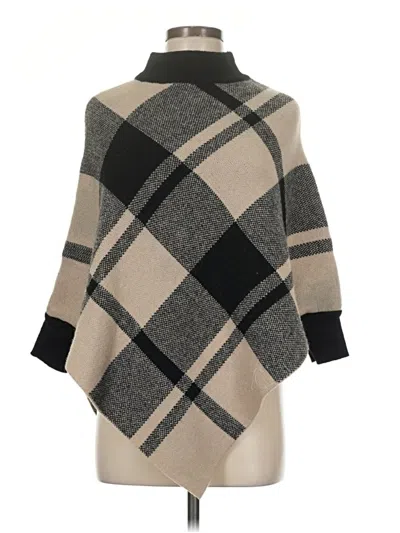 Pre-owned Shein Poncho In Brown