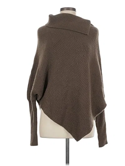 Pre-owned Shein Poncho In Brown
