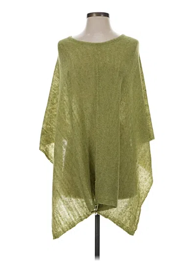 Pre-owned Shein Poncho In Green