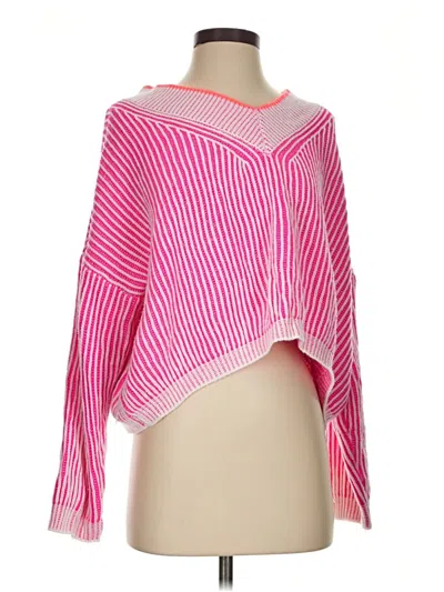 Pre-owned Shein Poncho In Pink