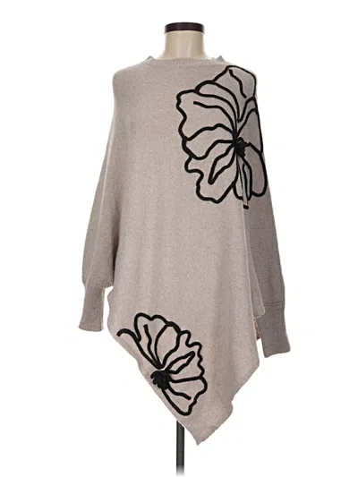 Pre-owned Shein Poncho In Tan
