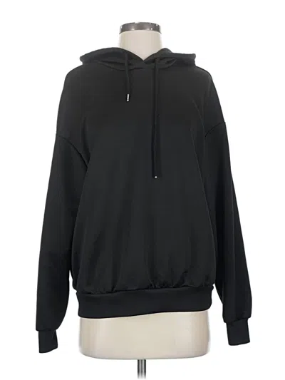 Pre-owned Shein Pullover Hoodie In Black