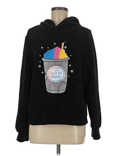 Pre-owned Shein Pullover Hoodie In Black