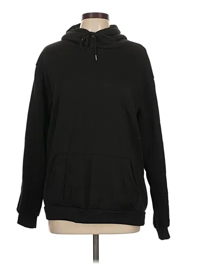 Pre-owned Shein Pullover Hoodie In Black