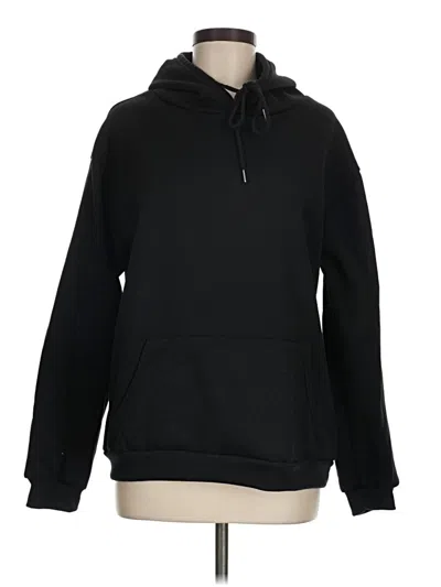 Pre-owned Shein Pullover Hoodie In Black